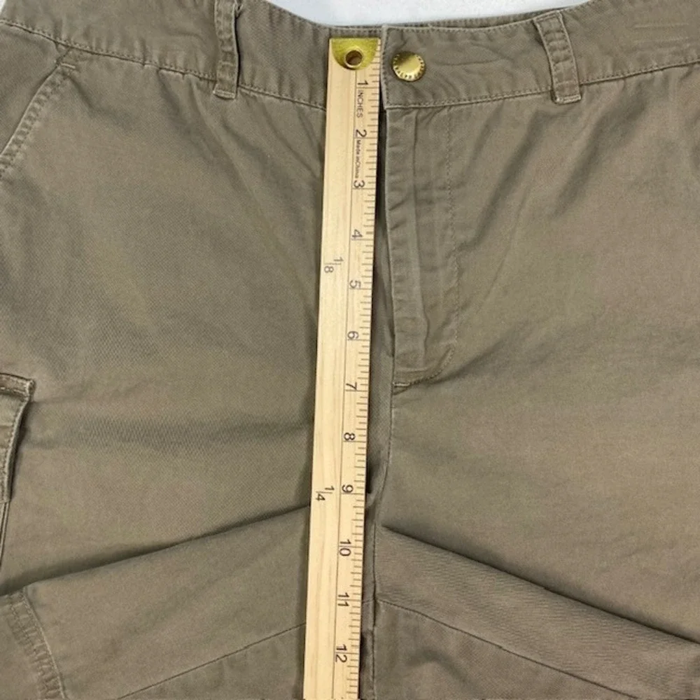 Lauren Ralph Lauren Womens Cargo Shorts Olive Brown Cotton‎ Stretch Size 10